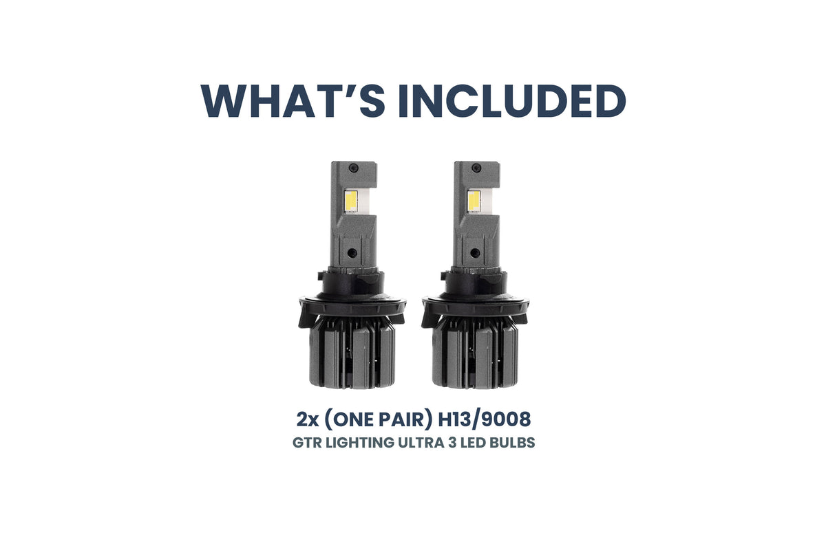 H13/9008: GTR Lighting Ultra 3 (Hi/Lo / Pair)