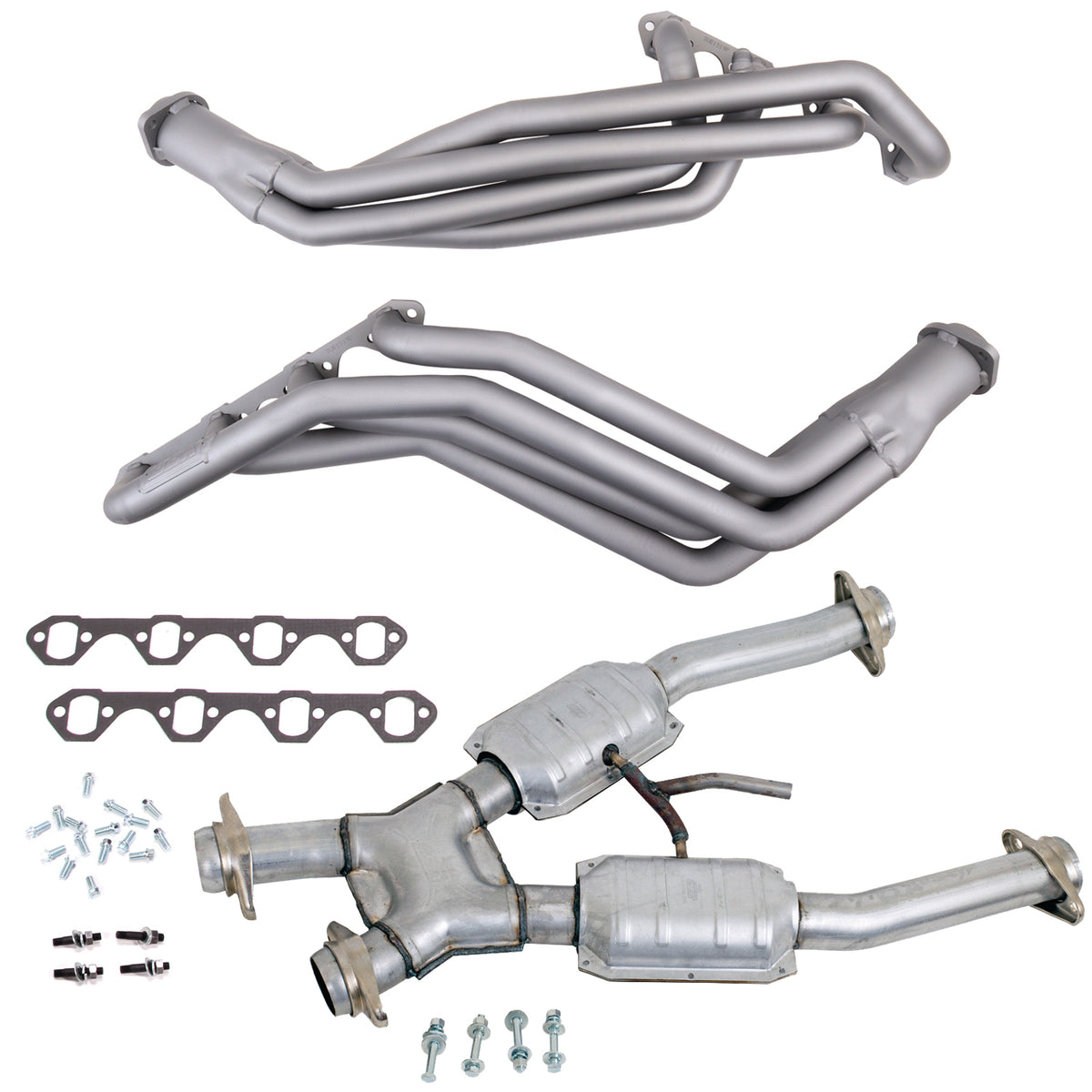 BBK 94-95 Ford Mustang 5.0L 1-5/8 Long Tube Headers w/High Flow Catted X-Pipe (Ti Ceramic) - 15192