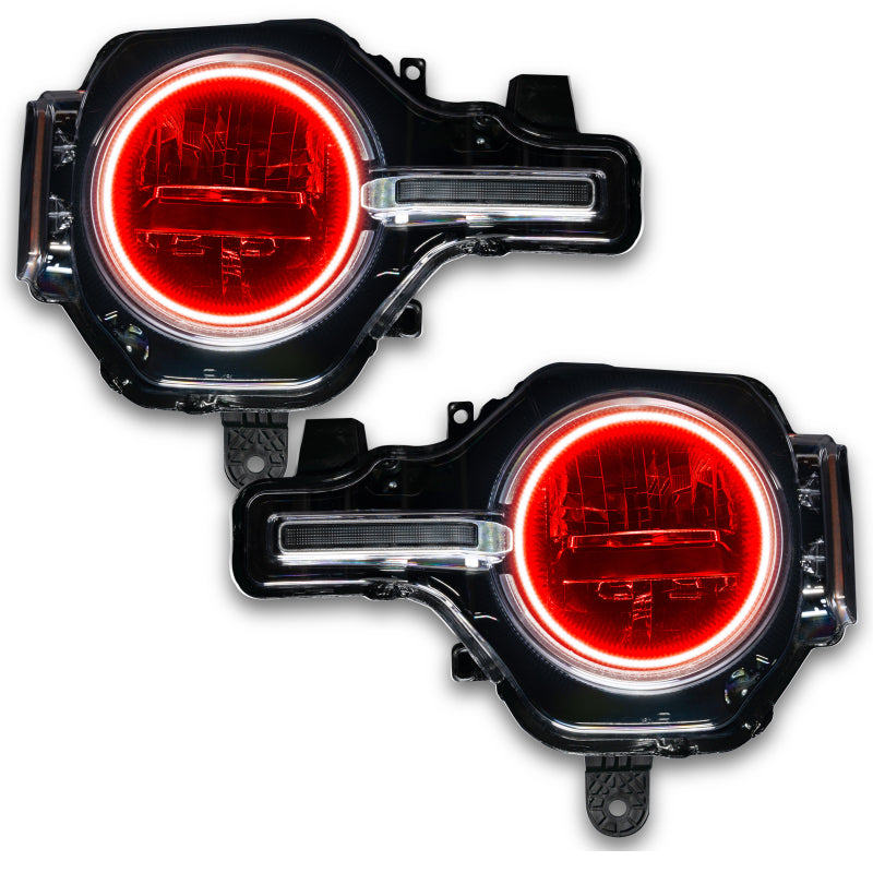 Oracle 2021 Ford Bronco Base Headlight LED Halo Kit - ColorSHIFT - w/ 2.0 Controller SEE WARRANTY - 1470-333