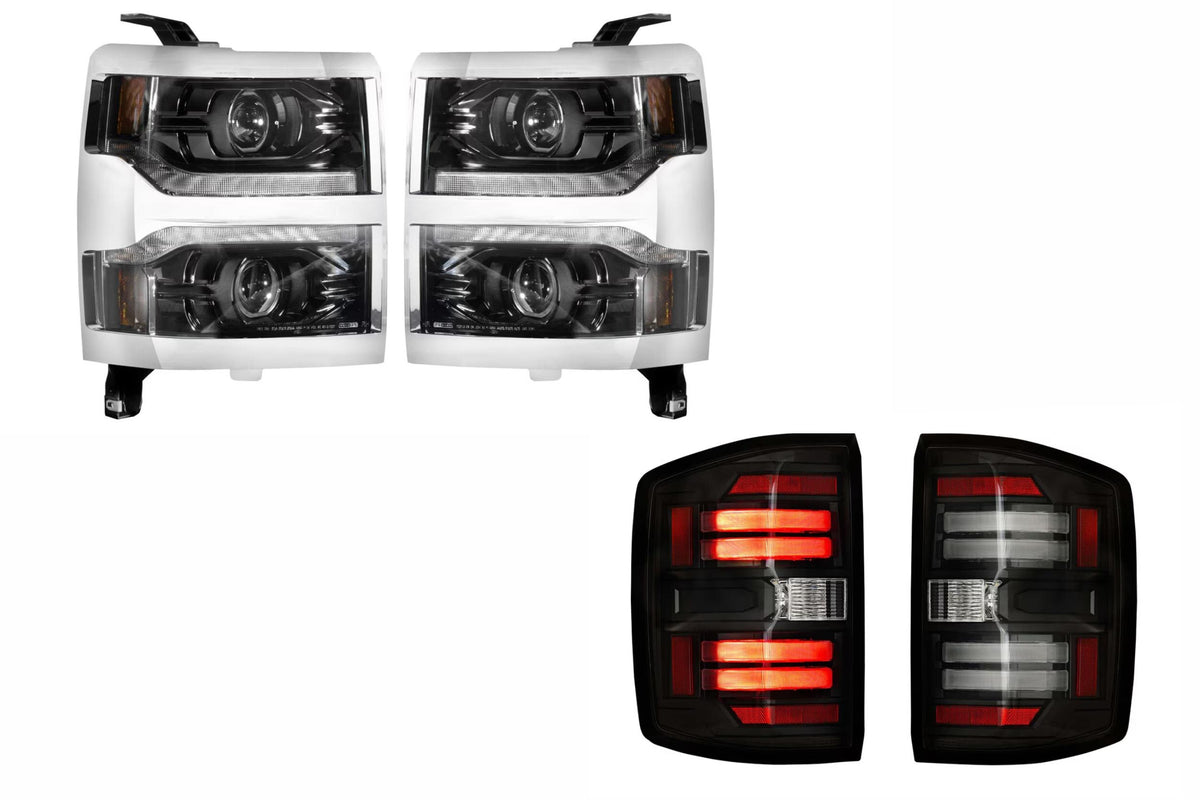 Morimoto - 2014-2015 Silverado 1500 Chrome Heads & Tails (Smoke)
