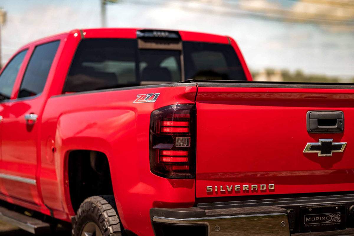 Morimoto - 2016-2018 Silverado 1500 Unfinished Heads & Tails (Red +LED)
