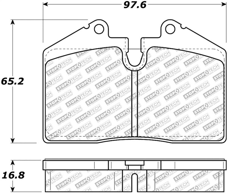 StopTech Street Select Brake Pads - Front/Rear - 305.06080