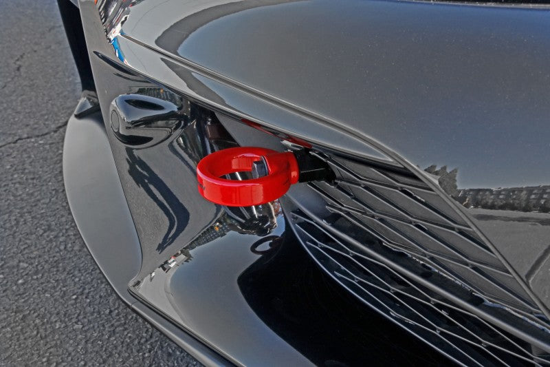 Perrin 20+ Toyota Supra Tow Hook Kit (Front) - Red - PTP-BDY-230RD