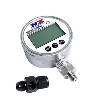 Nitrous Express 4in Digital Nitrous Pressure Gauge W/8AN Adapter - 15543D
