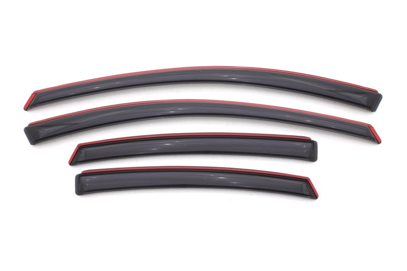 AVS 13-16 Dodge Dart Ventvisor In-Channel Front &amp; Rear Window Deflectors 4pc - Smoke - 194529