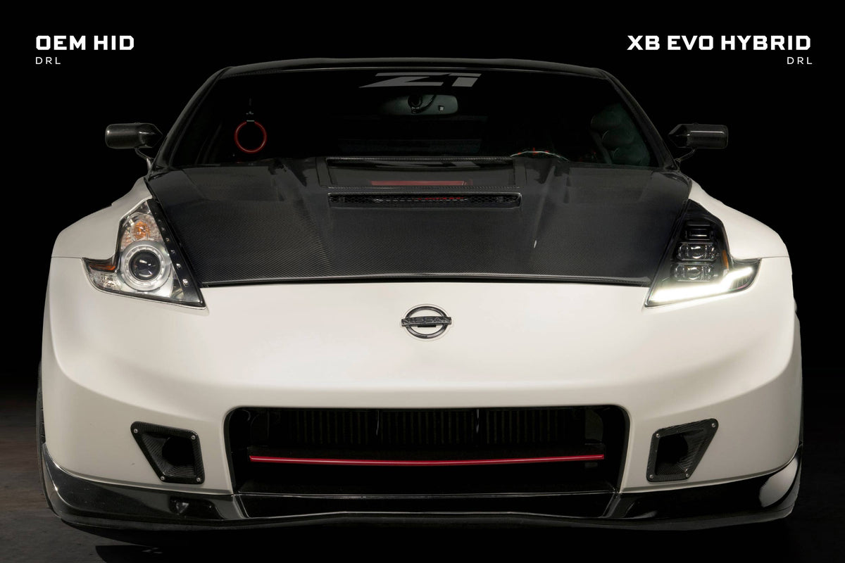 Morimoto - XB Evo Hybrid Headlights: 09-21 Nissan 370Z (Set) - LF2-474Y