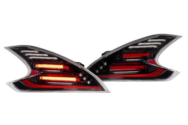 Morimoto - XB LED Tail Lights: 09-21 Nissan 370Z (Gen II / Black Red / Set) - LF418