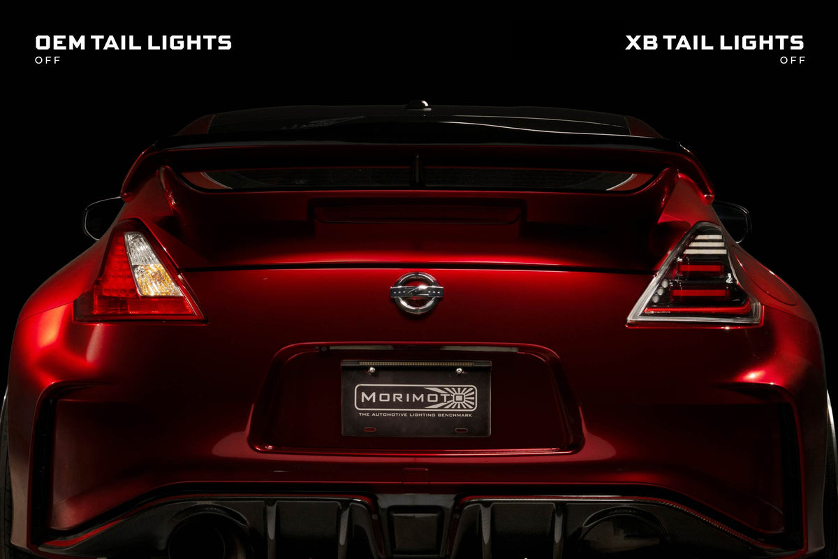 Morimoto - XB LED Tail Lights: 09-21 Nissan 370Z (Gen II / Black Red / Set) - LF418