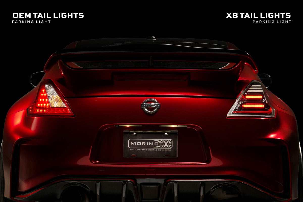 Morimoto - XB LED Tail Lights: 09-21 Nissan 370Z (Gen II / Black Red / Set) - LF418
