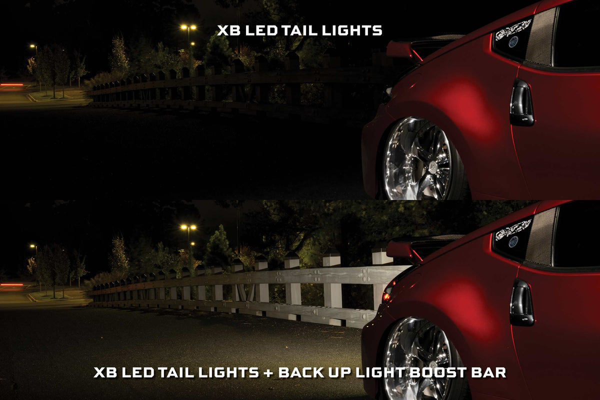 Morimoto - XB LED Tail Lights: 09-21 Nissan 370Z (Gen II / Black Red / Set) - LF418