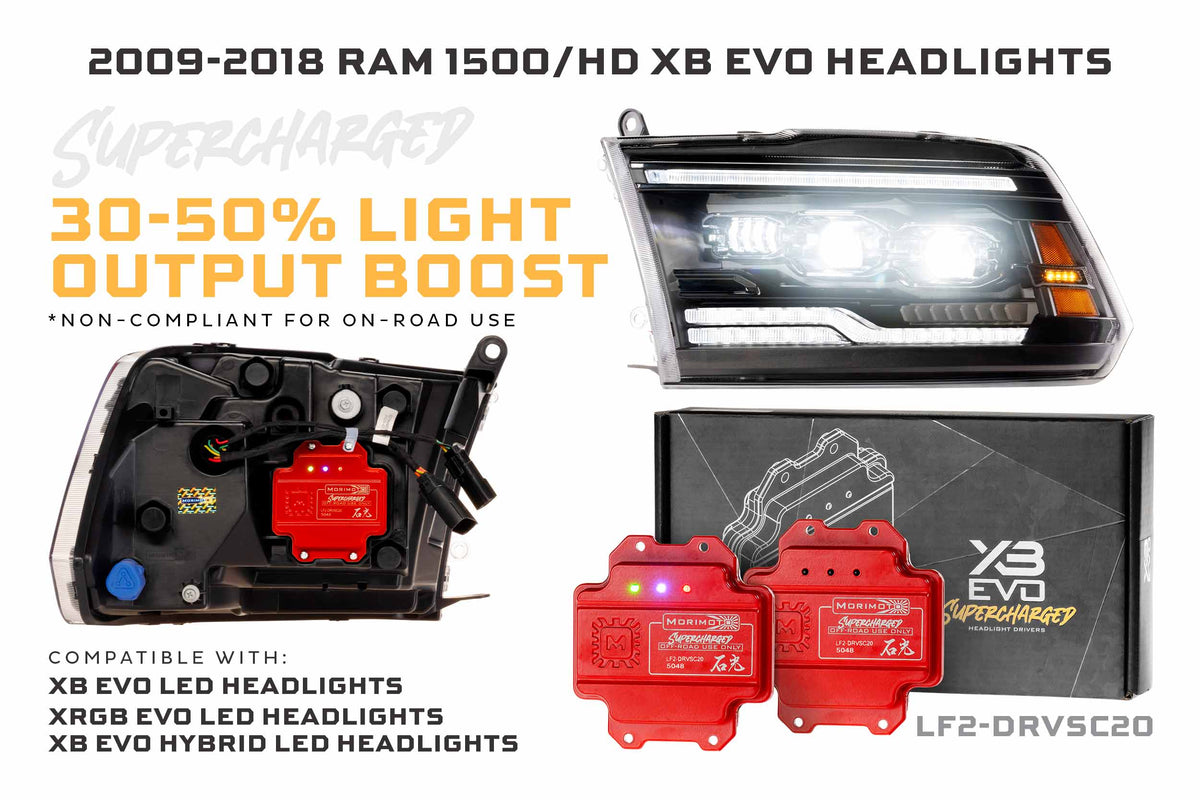 Morimoto - XB Evo Headlights: 09-18 Dodge Ram (Set) - LF2-520