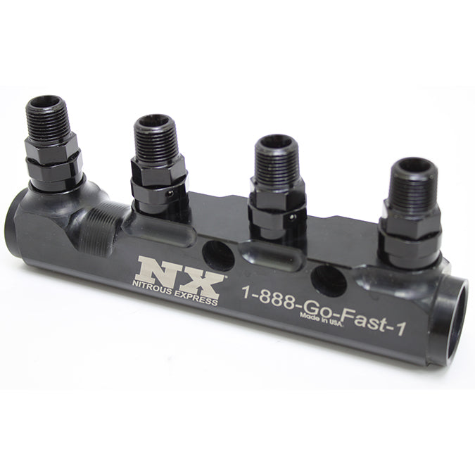 Nitrous Express Fuel Log 4 Port w/Fittings - 15844