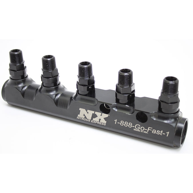 Nitrous Express Fuel Log 5 Port w/Fittings - 15845