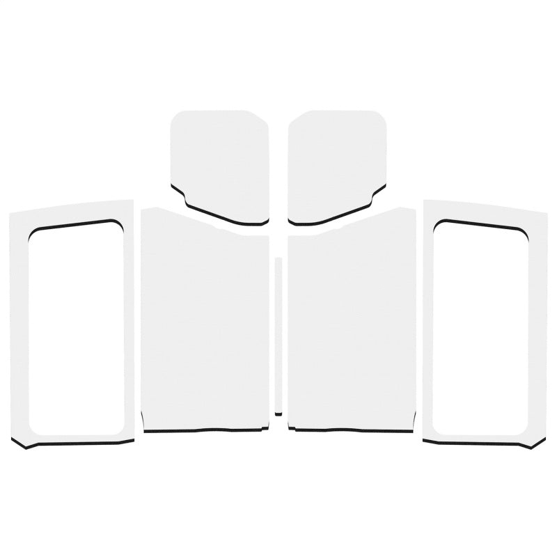 DEI 18-23 Jeep Wrangler JL 2-Door Boom Mat Complete Headliner Kit - 7 Piece - Gray - 50282