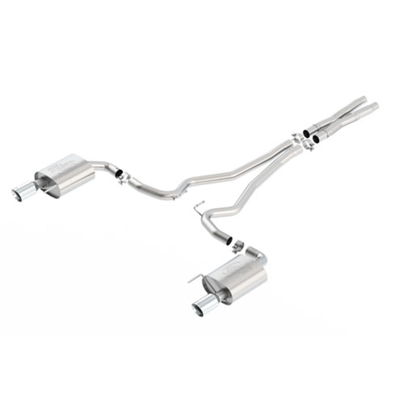 Ford Racing 2015 Mustang 5.0L Touring Cat-Back Exhaust System Chrome