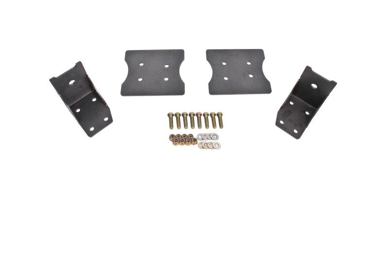 BMR 79-04 Fox Mustang Lower Torque Box Reinforcement Plates - Black Hammertone - TBR003H for 1979-2004 Ford Mustang - front v