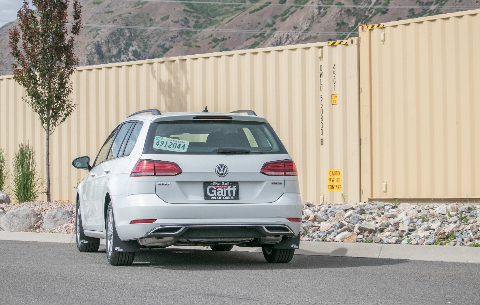 2015 VW Golf Sportwagen featuring Rokblokz Rally Mud Flaps in Black