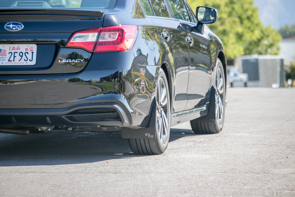 15-19 Subaru Legacy featuring Rokblokz Original Mud flaps in black