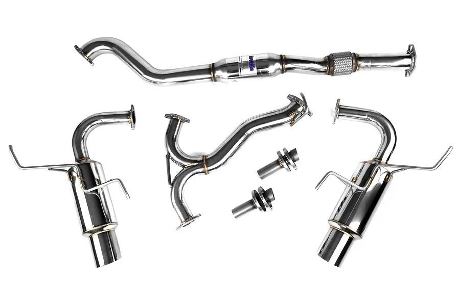 Invidia 08+ Subaru WRX/STI 4dr N1 Twin Outlet Single Layer Tip SS Cat-Back Exhaust