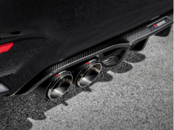 Akrapovic 14-17 BMW M3 (F80) Rear Carbon Fiber Diffuser - High Gloss - DI-BM/CA/4/G for 2015-2020 BMW M4 - front view