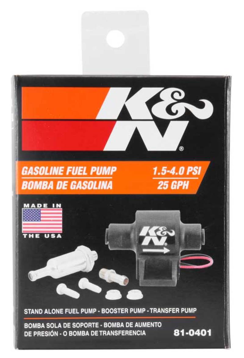 K&amp;N Performance Electric Fuel Pump 1.5-4 PSI - 81-0401
