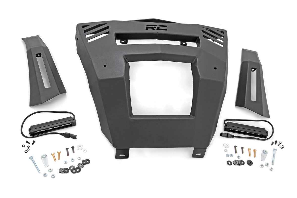 Bumper | Front | 6&quot; Black Slimline LED Pair | Can-Am Defender HD 8/HD 9/HD 10