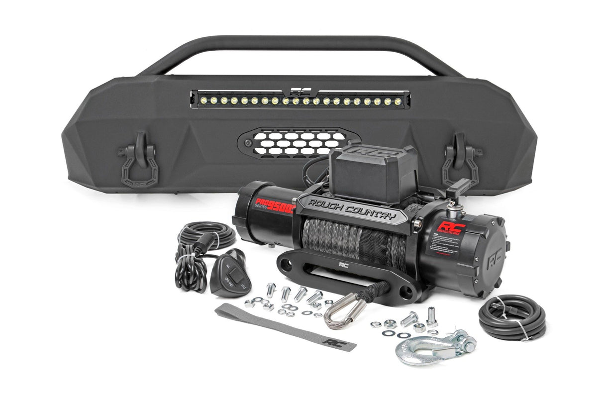 Front Bumper | Hybrid | 20&quot; Blk LED | Toyota Tacoma 4WD (2016-2023)