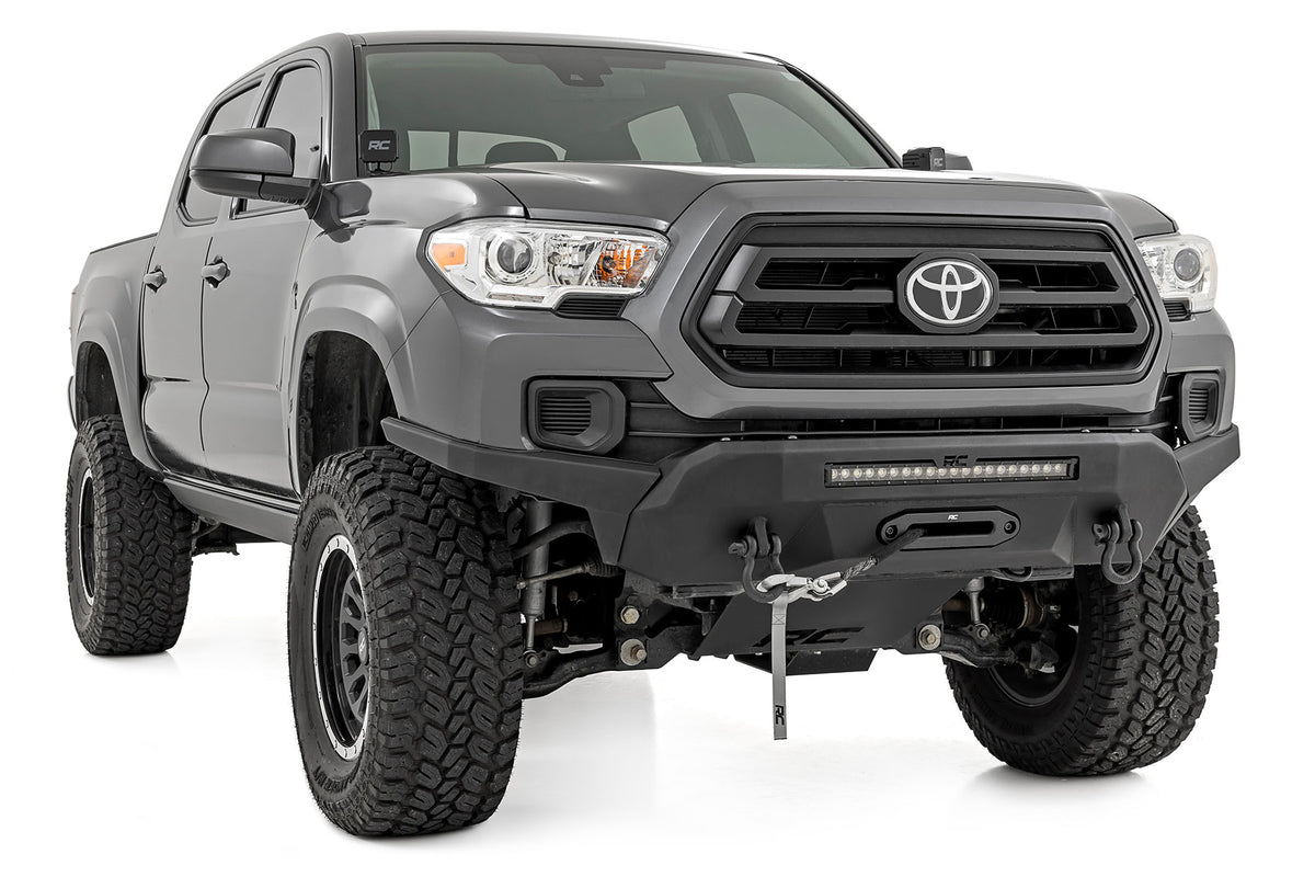Front Bumper | Hybrid | 20&quot; Blk LED | 12000-Lb Winch Syn | Toyota Tacoma (16-23)
