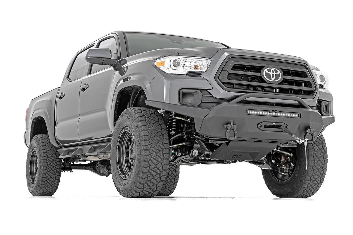 Front Bumper | Hybrid | 20&quot; Blk LED | 9500-Lb Winch Syn | Toyota Tacoma (16-23)