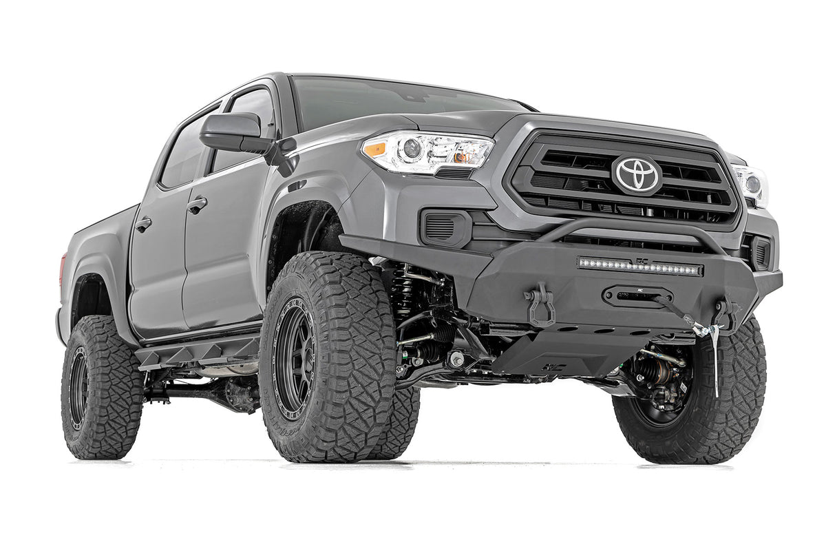 Front Bumper | Hybrid | 20&quot; Blk LED | 12000-Lb Winch Syn | Toyota Tacoma (16-23)