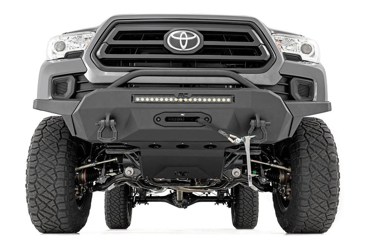 Front Bumper | Hybrid | 20&quot; Blk LED | 12000-Lb Winch Syn | Toyota Tacoma (16-23)