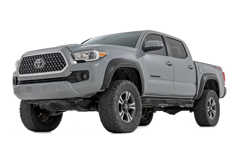 Rough Country - Fender Flares - Sport - 1D6 Silver Sky Metallic - Toyota Tacoma 2WD/4WD (2016-2023) - S-T11621-1D6
