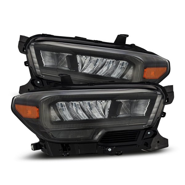 AlphaRex 16-23 Toyota Tacoma LUXX-Series LED Crystal Headlights - Alpha-Black - 880702 for 2016-2023 Toyota Tacoma - front vi