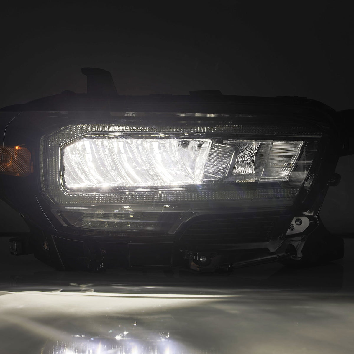 AlphaRex 16-23 Toyota Tacoma (Require Harness for SR/SR5) LUXX-Series LED Crystal Headlights Black - 880704 for 2016-2023 Toy