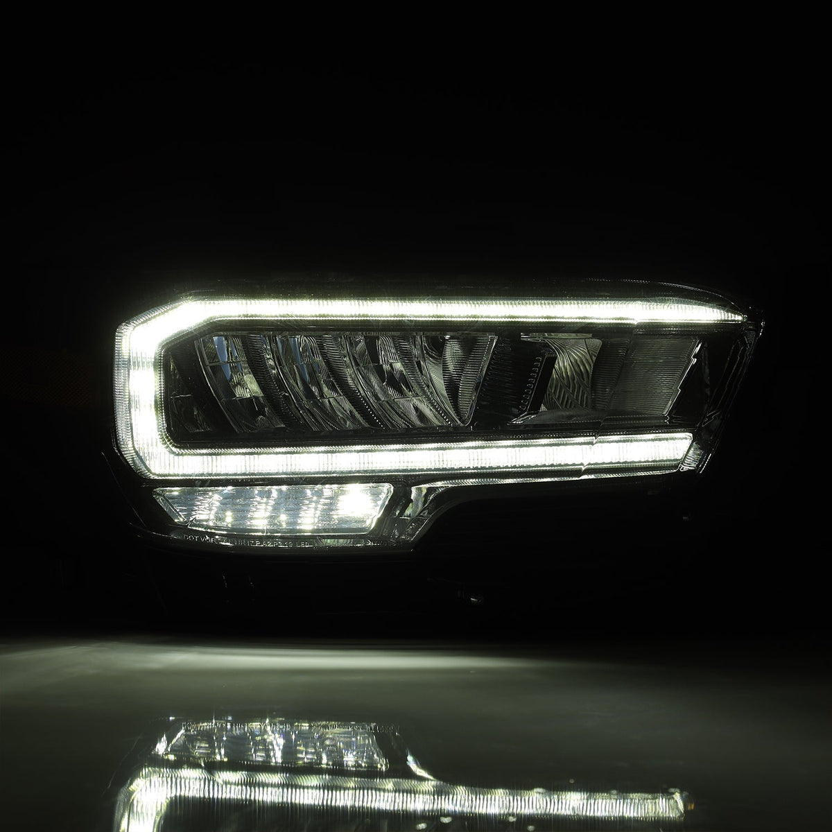 AlphaRex 16-23 Toyota Tacoma (Require Harness for SR/SR5) LUXX-Series LED Crystal Headlights Black - 880704 for 2016-2023 Toy