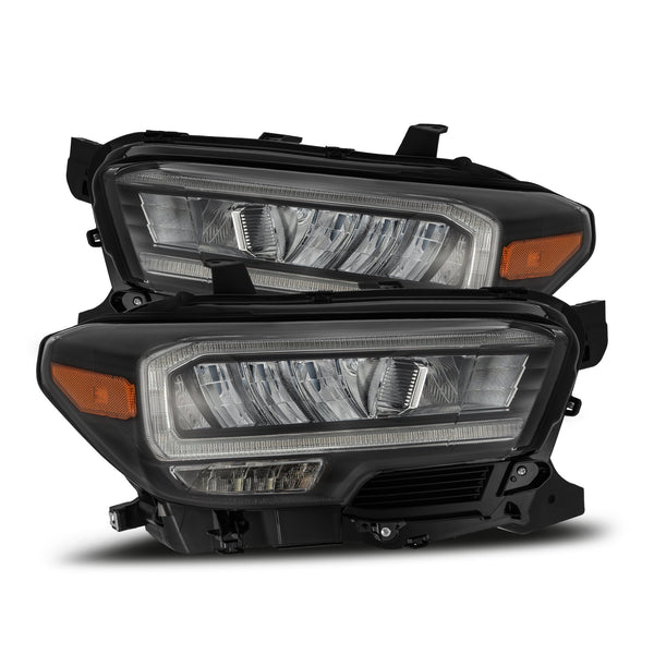 AlphaRex 16-23 Toyota Tacoma (Require Harness for SR/SR5) LUXX-Series LED Crystal Headlights Black - 880704 for 2016-2023 Toy