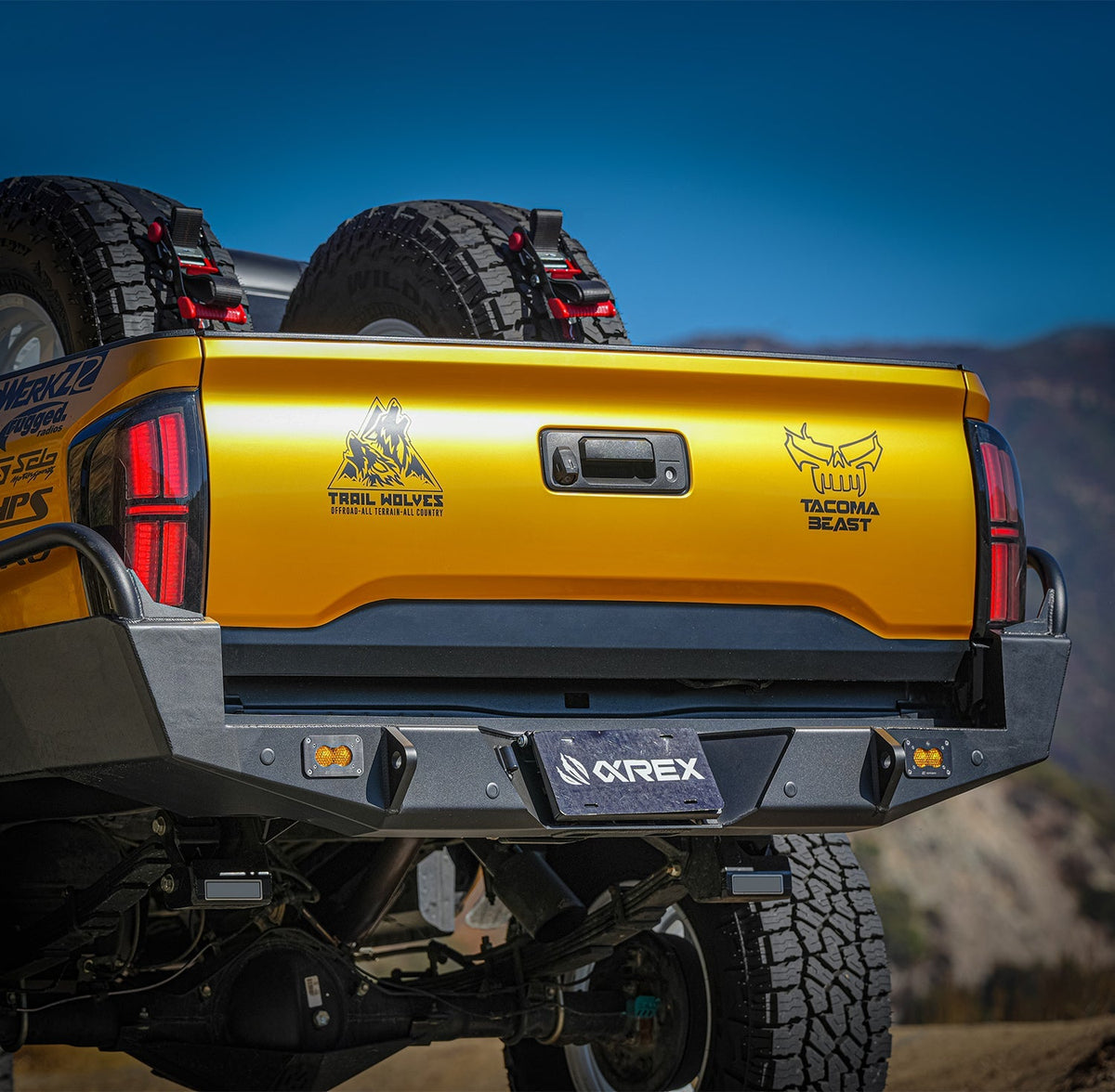 AlphaRex 16-23 Toyota Tacoma/Tundra NOVA-Series Prismatic LED Tail Lights Black - 680082 for 2016-2023 Toyota Tacoma - instal