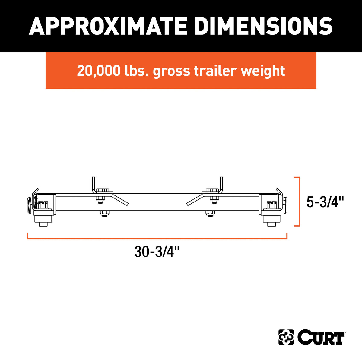 CURT 16023 Replacement Puck System 5th Wheel Roller Adapter, Fits Select Chevrolet Silverado 2500, 3500, GMC Sierra 2500, 3500