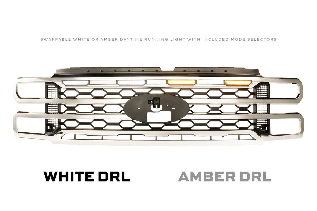Morimoto - XBG LED Grille: 2023+ Super Duty (Chrome / Each) - XBG37