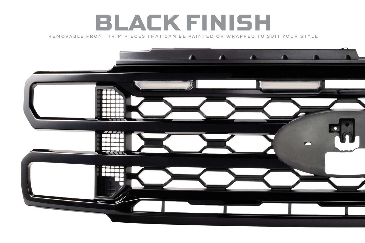 Morimoto - XBG LED Grille: 2023+ Super Duty (Black / Each) - XBG38