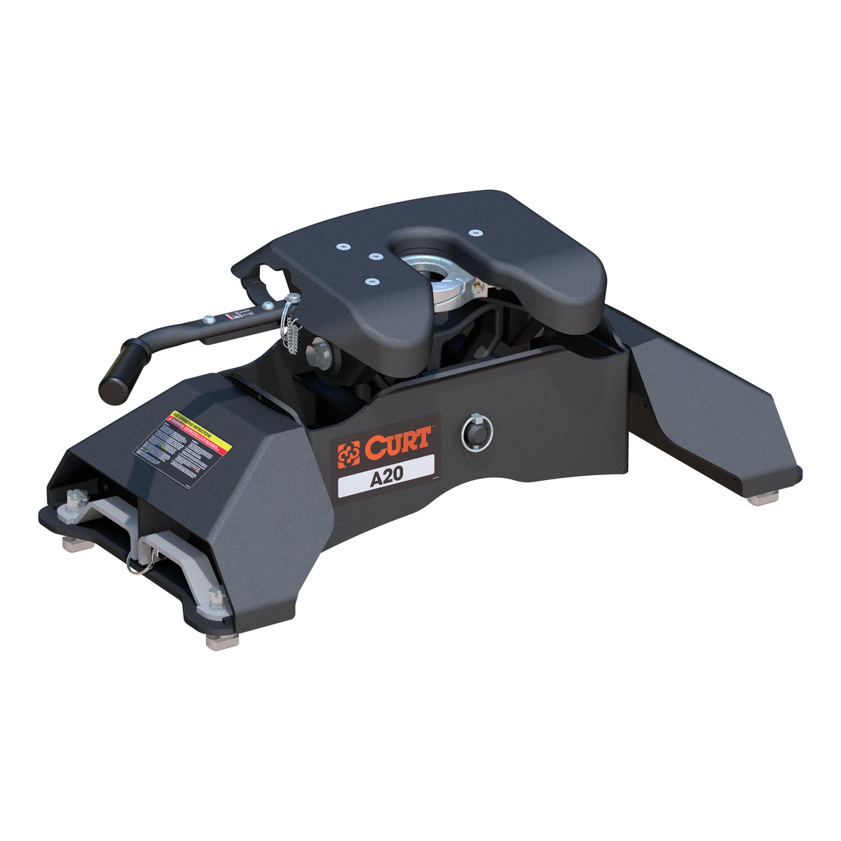 CURT 16034 A20 5th Wheel Hitch, 20,000 lbs, Select Ford F-250, F-350, F-450, 8-Foot Bed Puck System