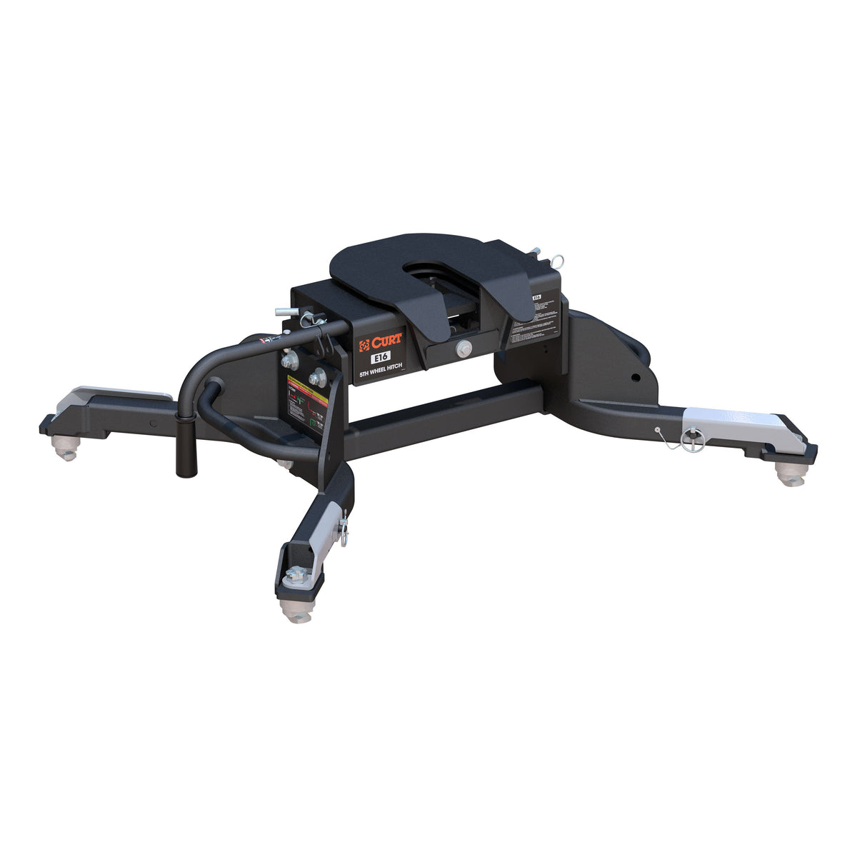 CURT 16041 E16 5th Wheel Hitch, 16,000 lbs, Select Ram 2500, 3500, 8-Foot Bed Puck System