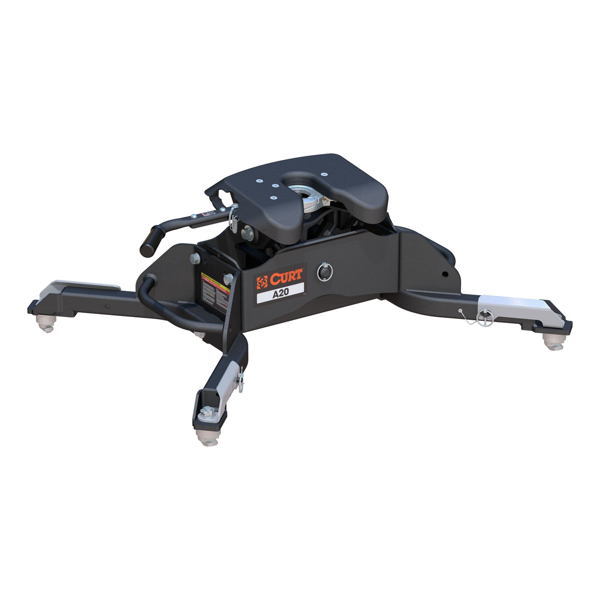 CURT 16044 A20 5th Wheel Hitch, 20,000 lbs, Select Ram 2500, 3500, 8-Foot Bed Puck System