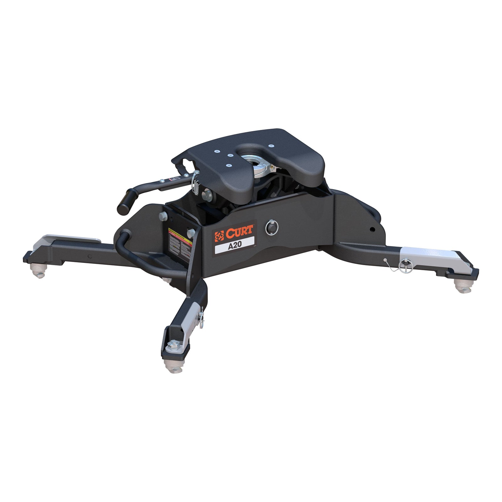 CURT 16044 A20 5th Wheel Hitch, 20,000 lbs, Select Ram 2500, 3500, 8-Foot Bed Puck System