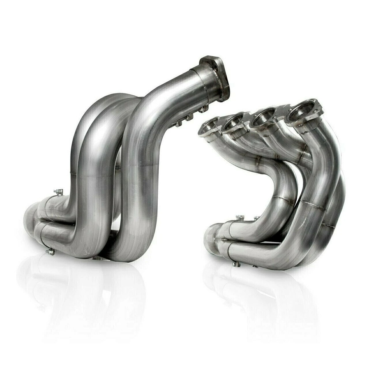 Stainless Works - Chevy Big Block - Dragster Headers - 2-3/8" To 2-1/2" Stepped Downswept Short - DNBBC238S2504