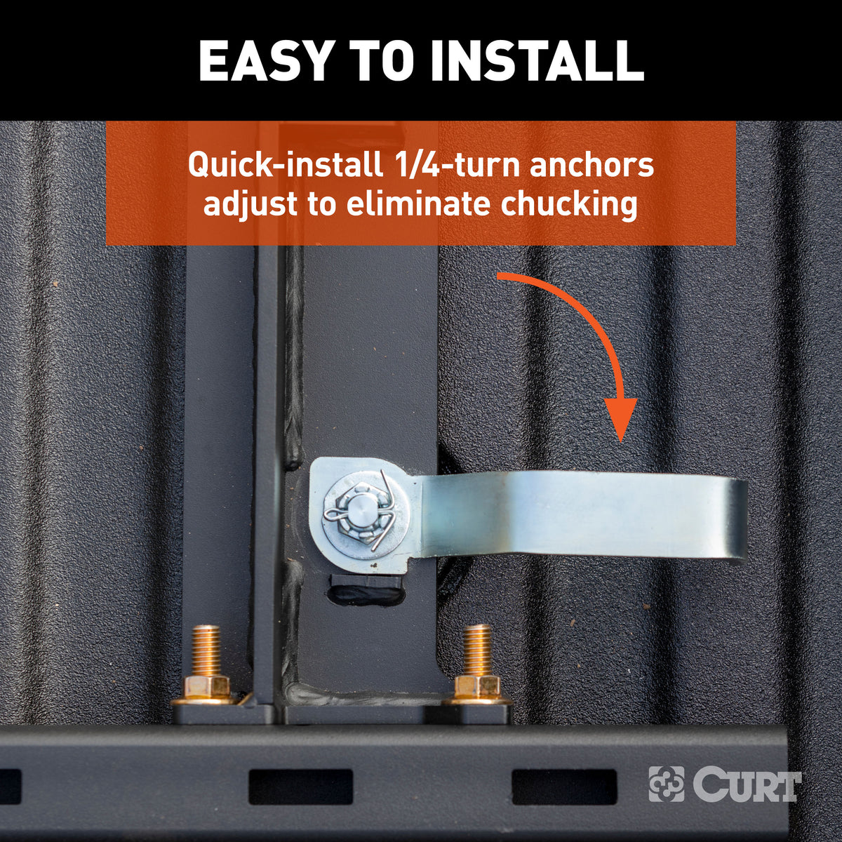 CURT 16057 A25 Sliding 5th Wheel Hitch, 25,000 lbs, Fits Select Chevy, Ford, GMC Puck System