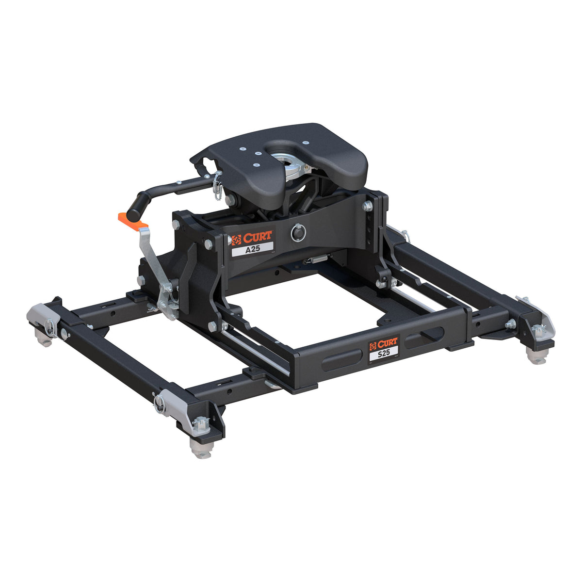 CURT 16058 A25 Sliding 5th Wheel Hitch, 25,000 lbs, Fits Select Ram 2500, 3500 Puck System