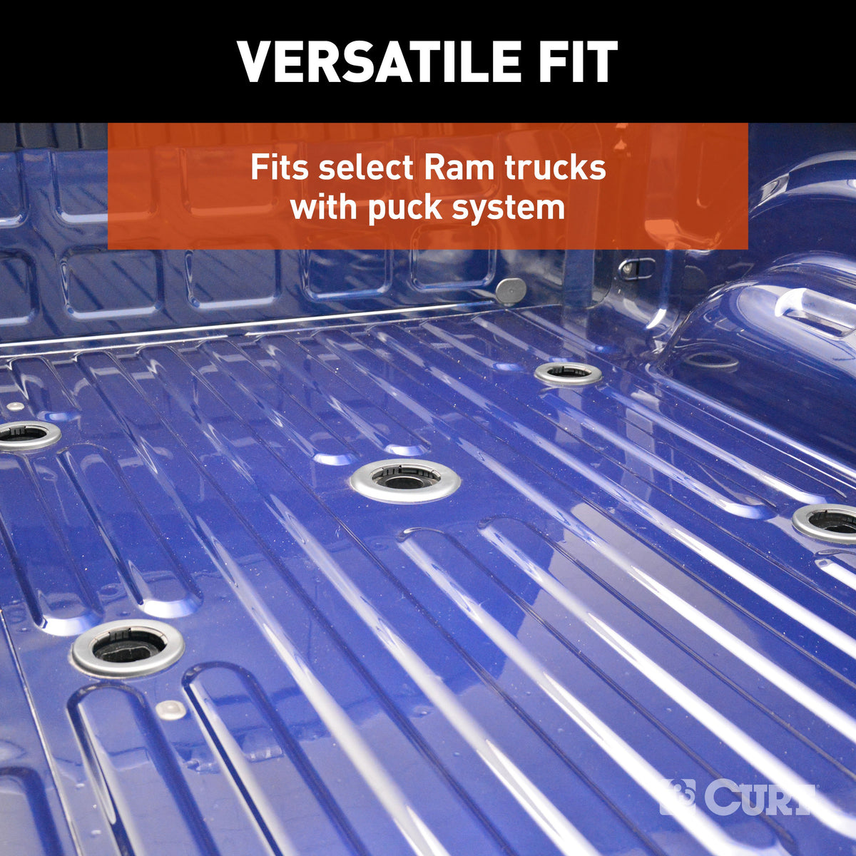 CURT 16058 A25 Sliding 5th Wheel Hitch, 25,000 lbs, Fits Select Ram 2500, 3500 Puck System