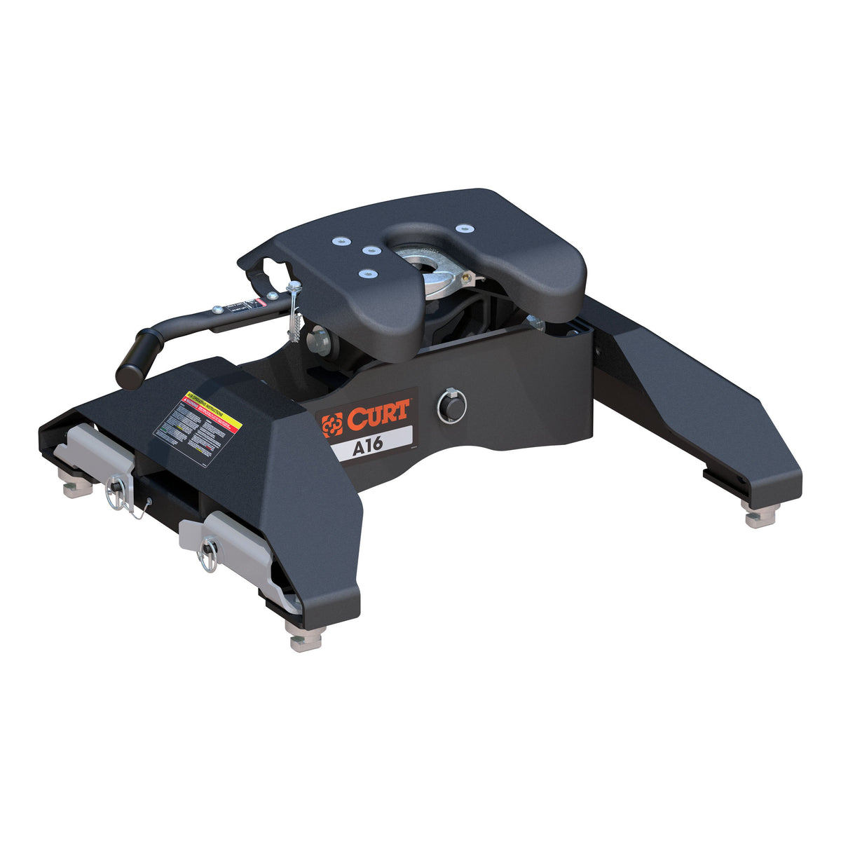 CURT 16063 A16 5th Wheel Hitch, 16,000 lbs, Select Chevrolet Silverado, GMC Sierra 2500, 3500 HD, 8-Foot Bed Puck System