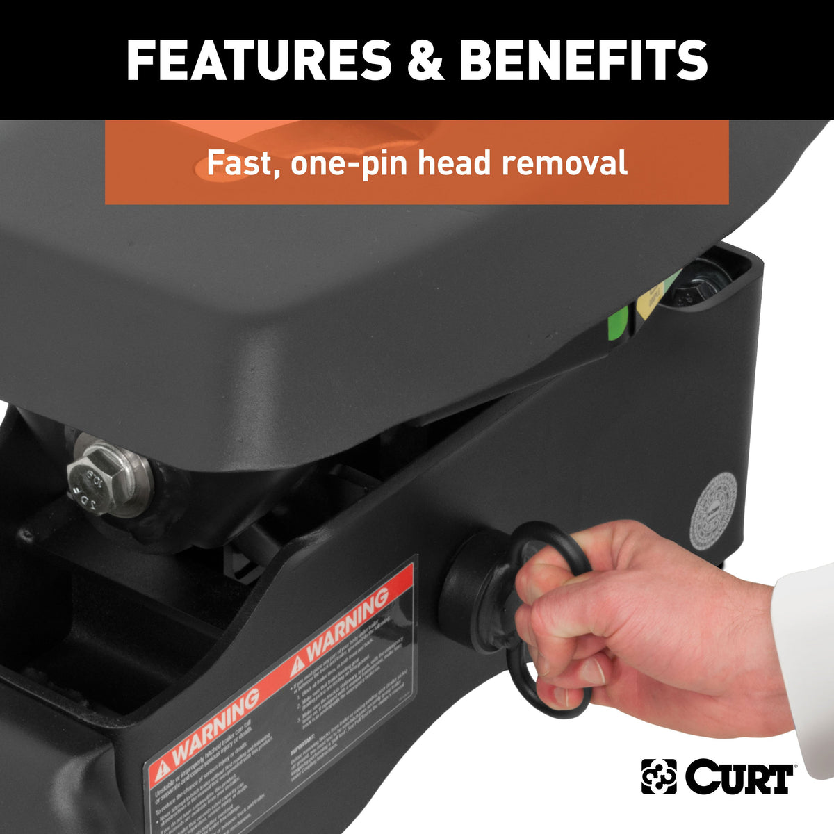 CURT 16140 A20 5th Wheel Hitch, 20,000 lbs